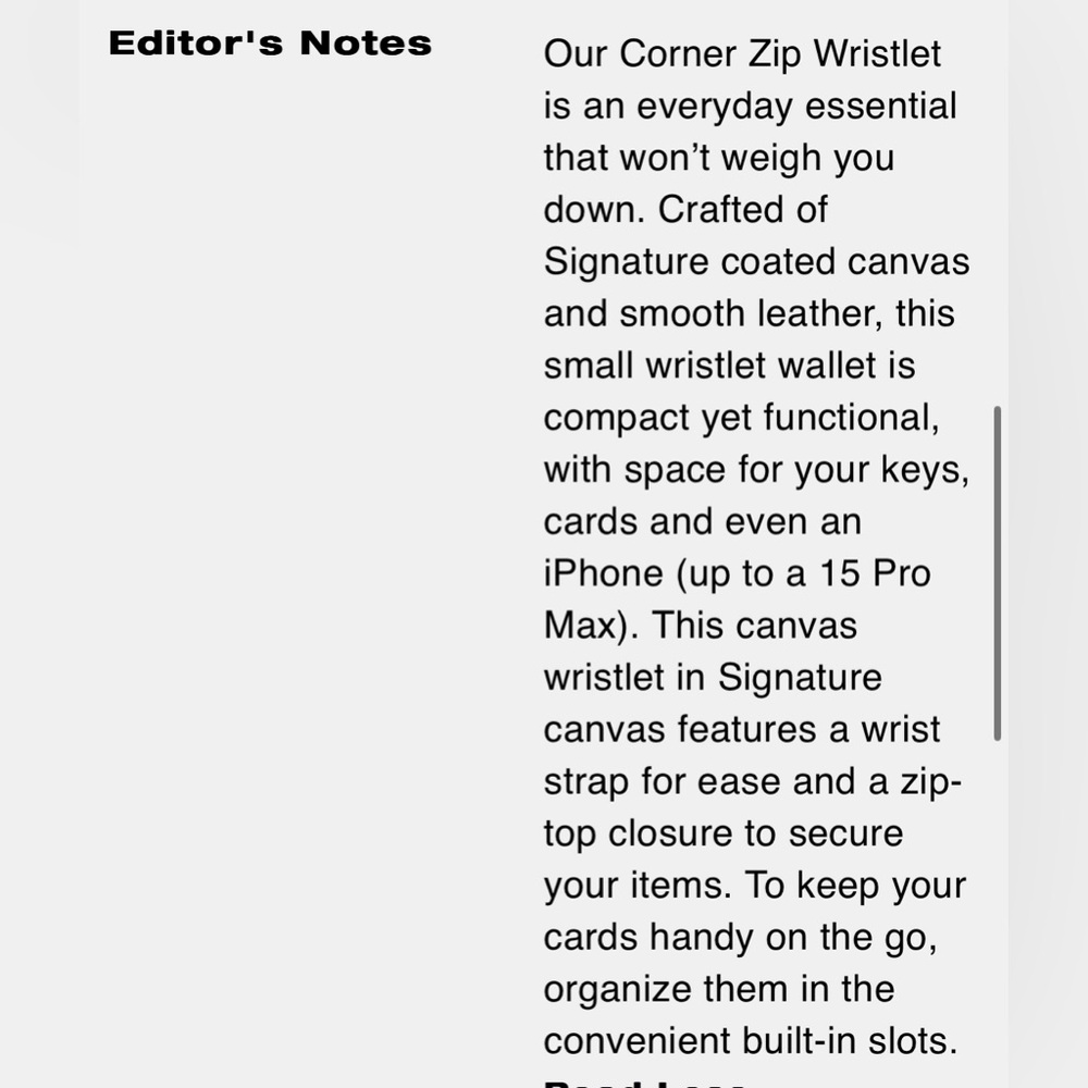 Coach Women’s Leather Corner Zip Wristlet In Signature Canvas With Black Stripe - Picture 2 of 12